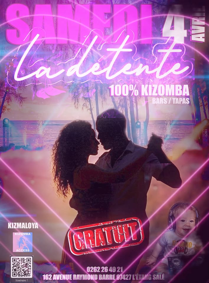 đ„La DĂ©tente sâenflamme ! SoirĂ©e Kizomba Gratuite DJ Davy,Immersion Musicale Unique Ă LâĂtang-Sa