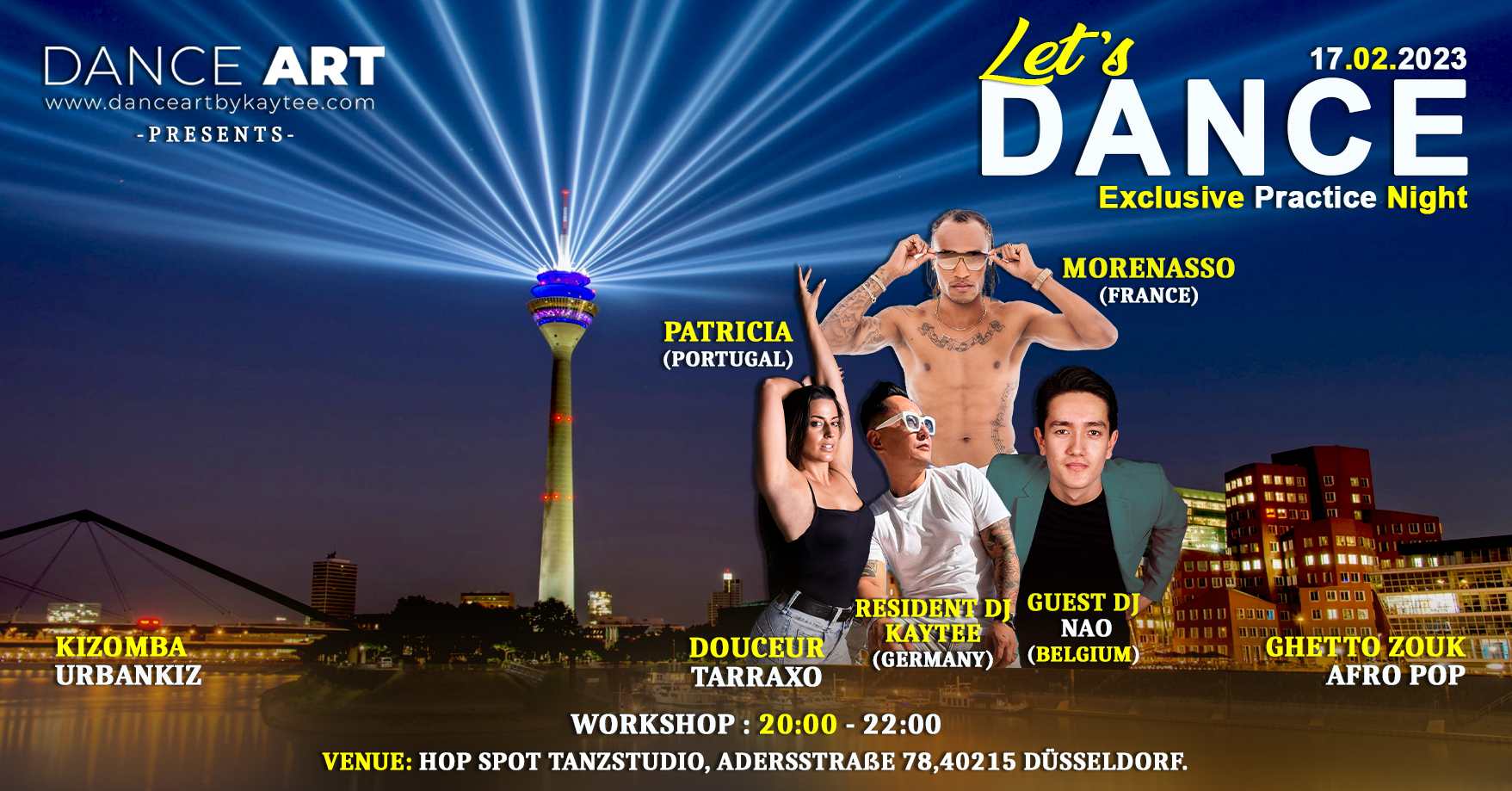LET'S DANCE - KIZZ with Morenasso, Patricia & Dj Nao
