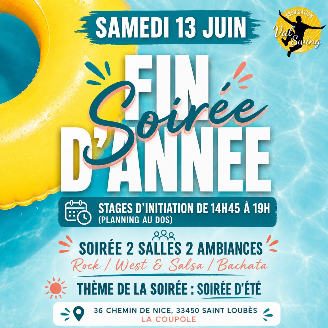 Stage & soirée de fin s'année - 2 salles 2 ambiances (rock west & salsa bachata)
