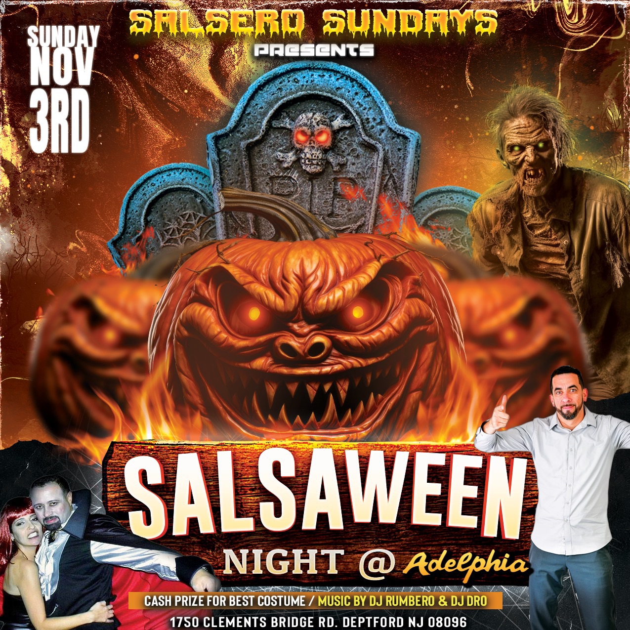 Salsero Sundays "Salsaween Night" @ Adelphia