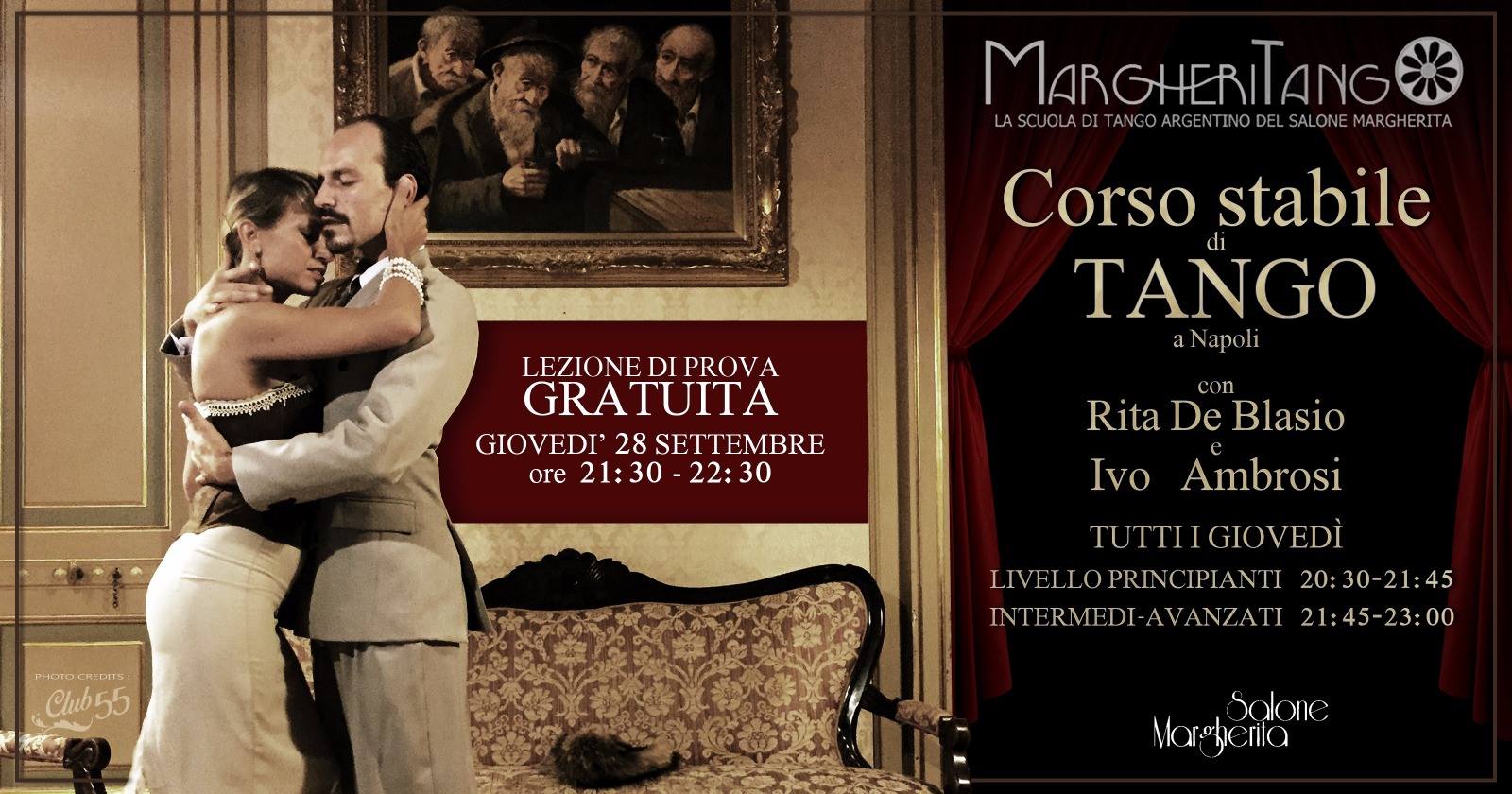 CORSO DI TANGO Prova gratuita, con Ivo Ambrosi e Rita de Blasio