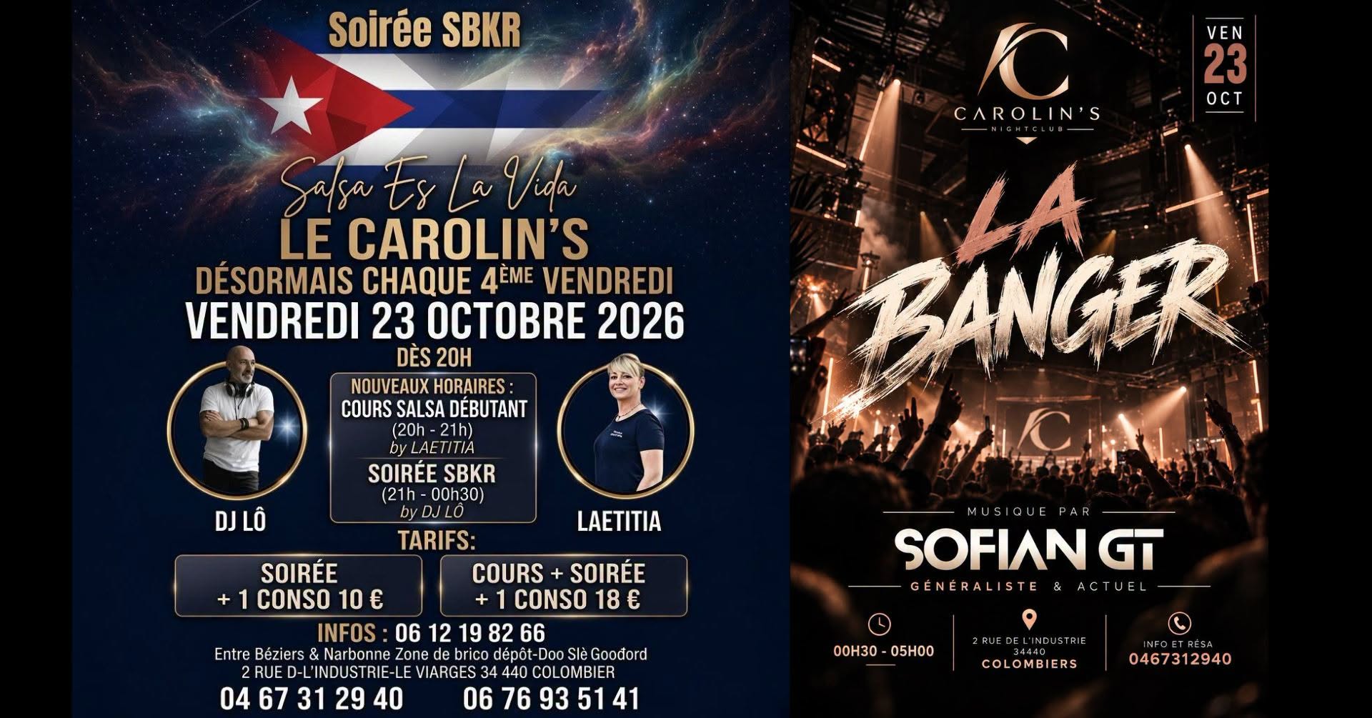 Soirée du vendredi 23.10