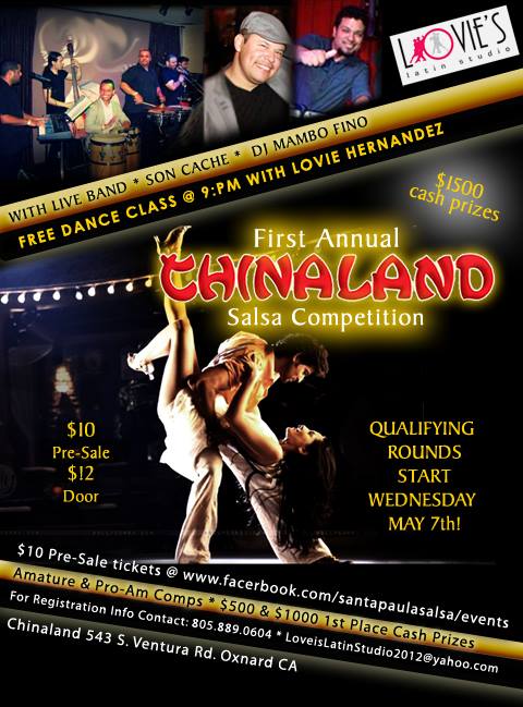 1st ANNUAL CHINALAND SALSA DANCE COMPETITIONS!!! $500&$1000 CASH PRIZE!!