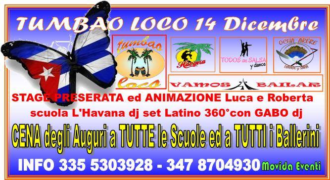 Tumbao Loco 14 Dicembre Cena degli Auguri