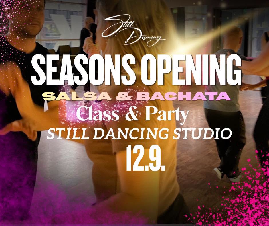 Seasons Opening Salsa & Bachata class & party 12.9.