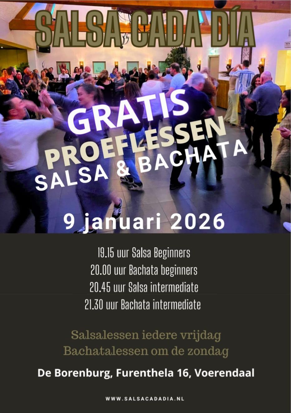 Gratis proeflessen Salsa en Bachata