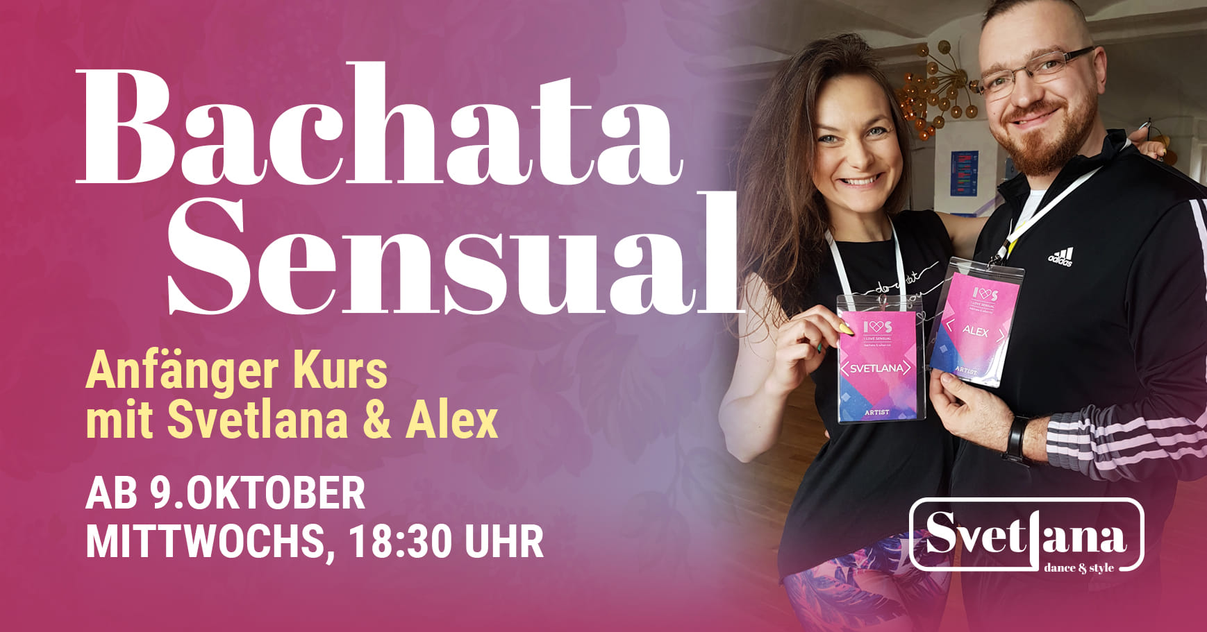 Bachata Sensual Anfänger Kurs mit Svetlana & Alex