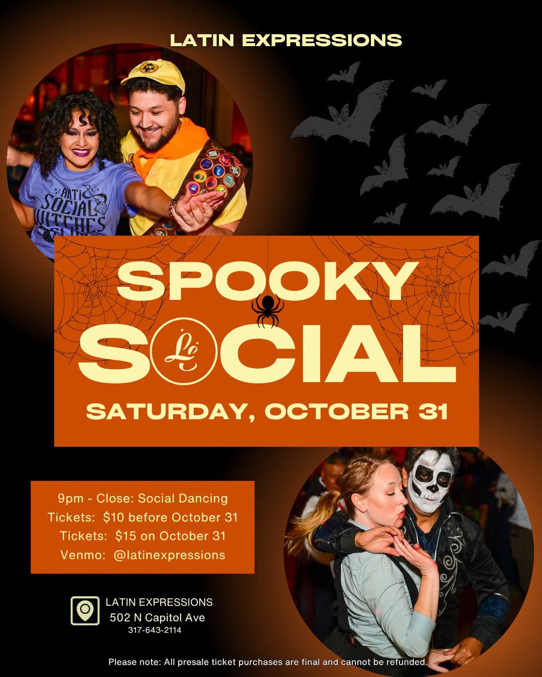 🎃👻 LE's Spooky Salsa & Bachata Social 💃🕺