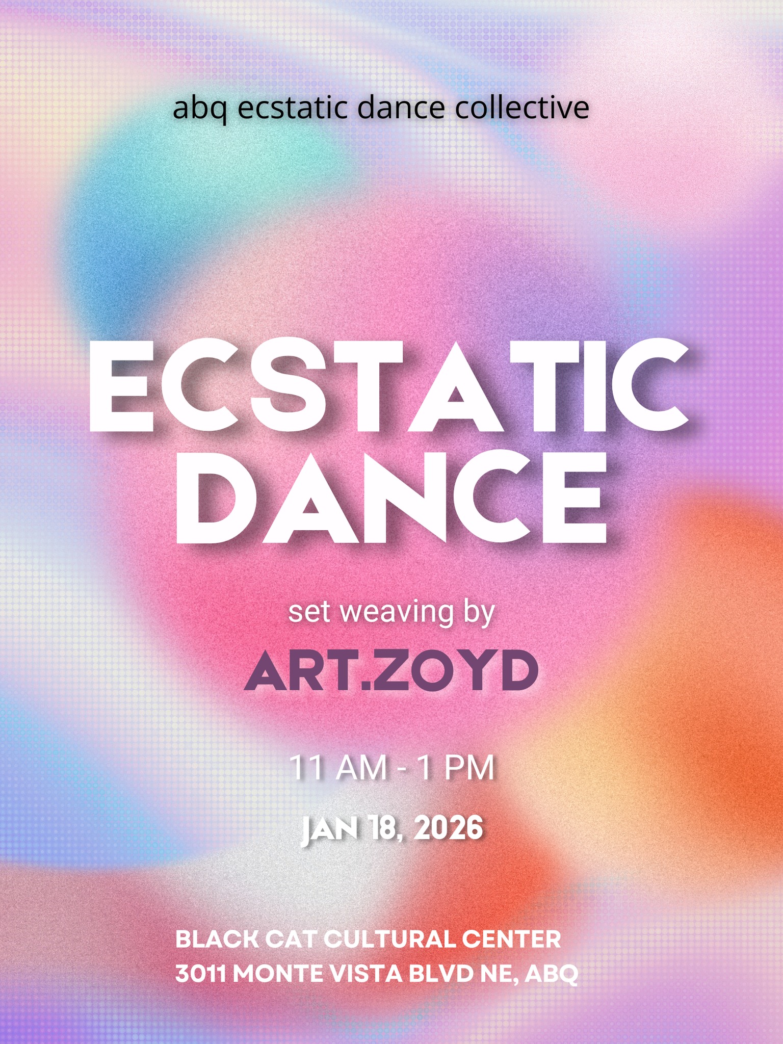 ABQ Ecstatic Dance Collective Morning Dance Sunday 1 18!!!!
