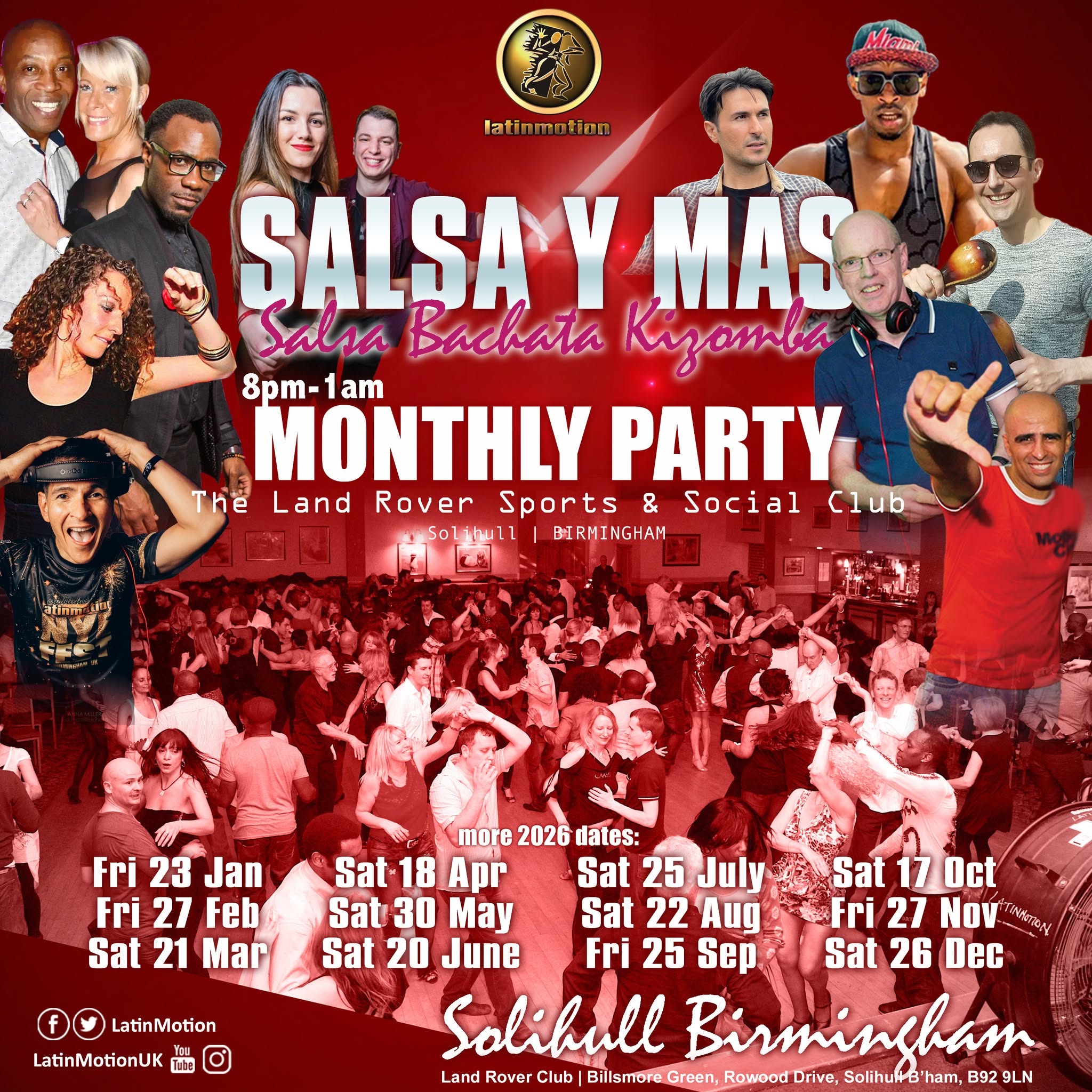 LatinMotion β€οΈβπ₯ SALSA Y MAS ππ» Land Rover Club π Solihull, Birmingham