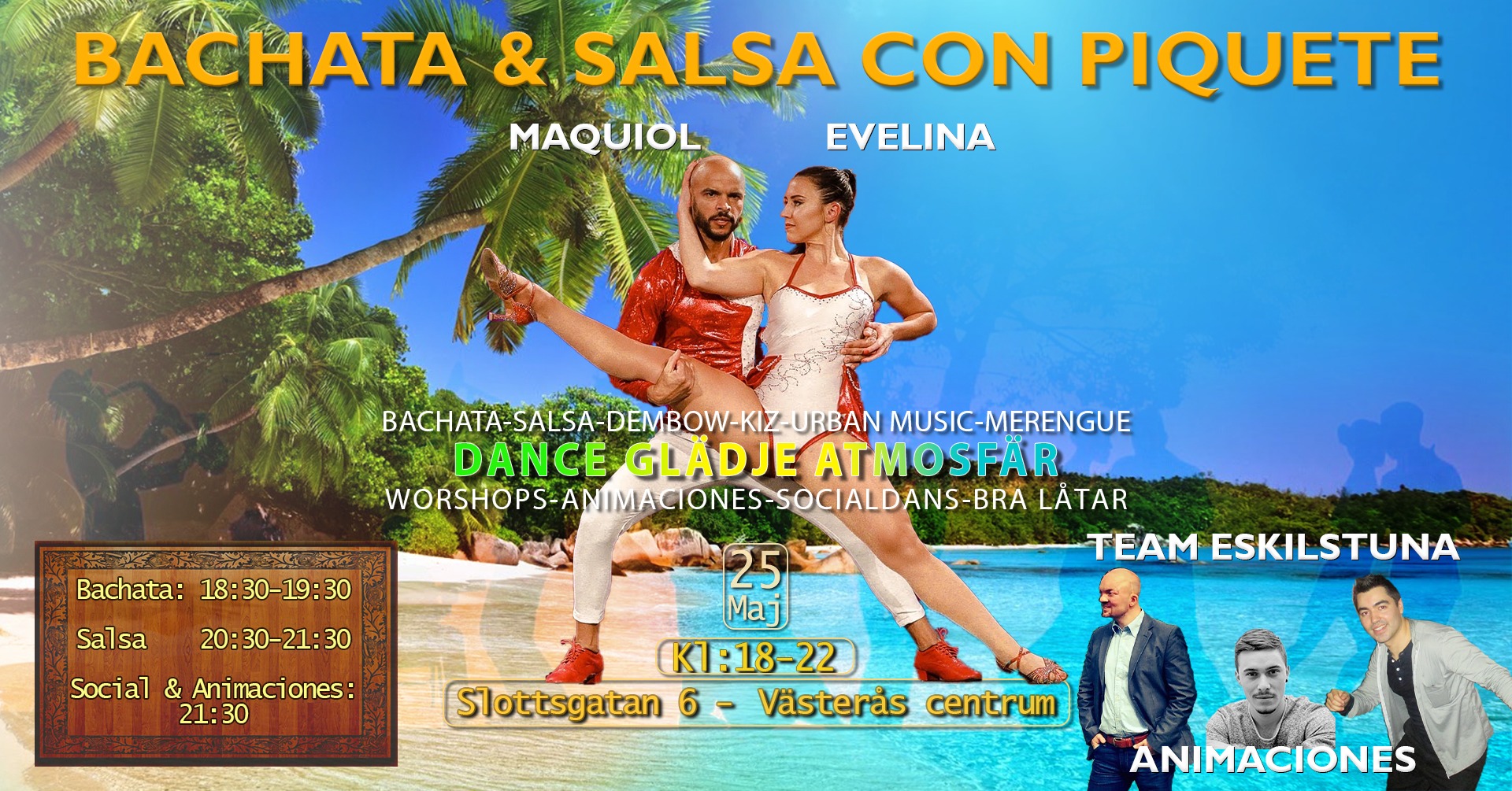 Salsa & Bachata con Piquete bootcamp + Social