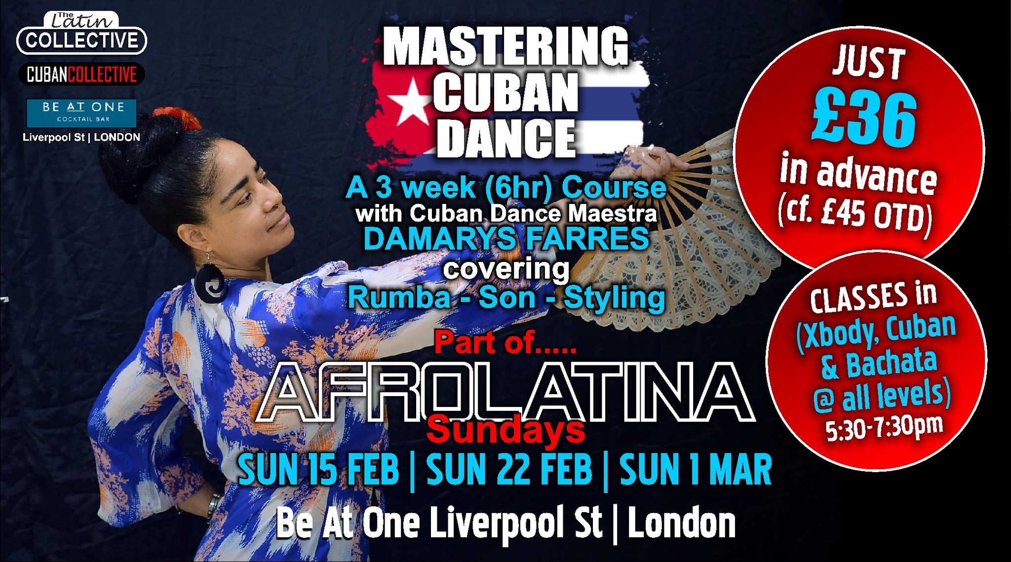 🪘MASTERING CUBAN DANCE🪘 with Cuban Dance Maestra DAMARYS FARRES - Part of AFROLATINA Sundays
