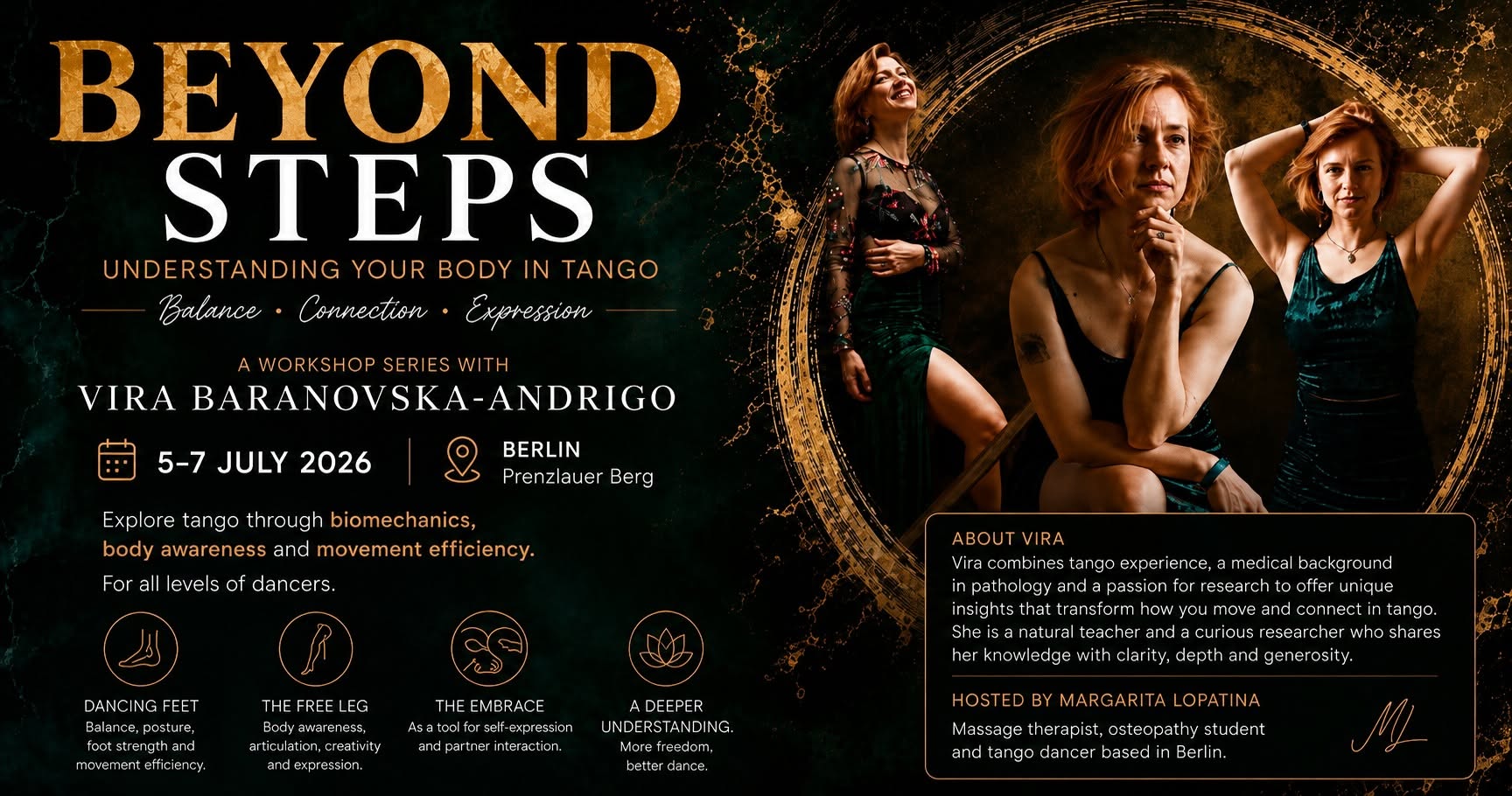 ✨ Beyond Steps: Understanding Your Body in Tango with Vira Baranovska-Andrigo