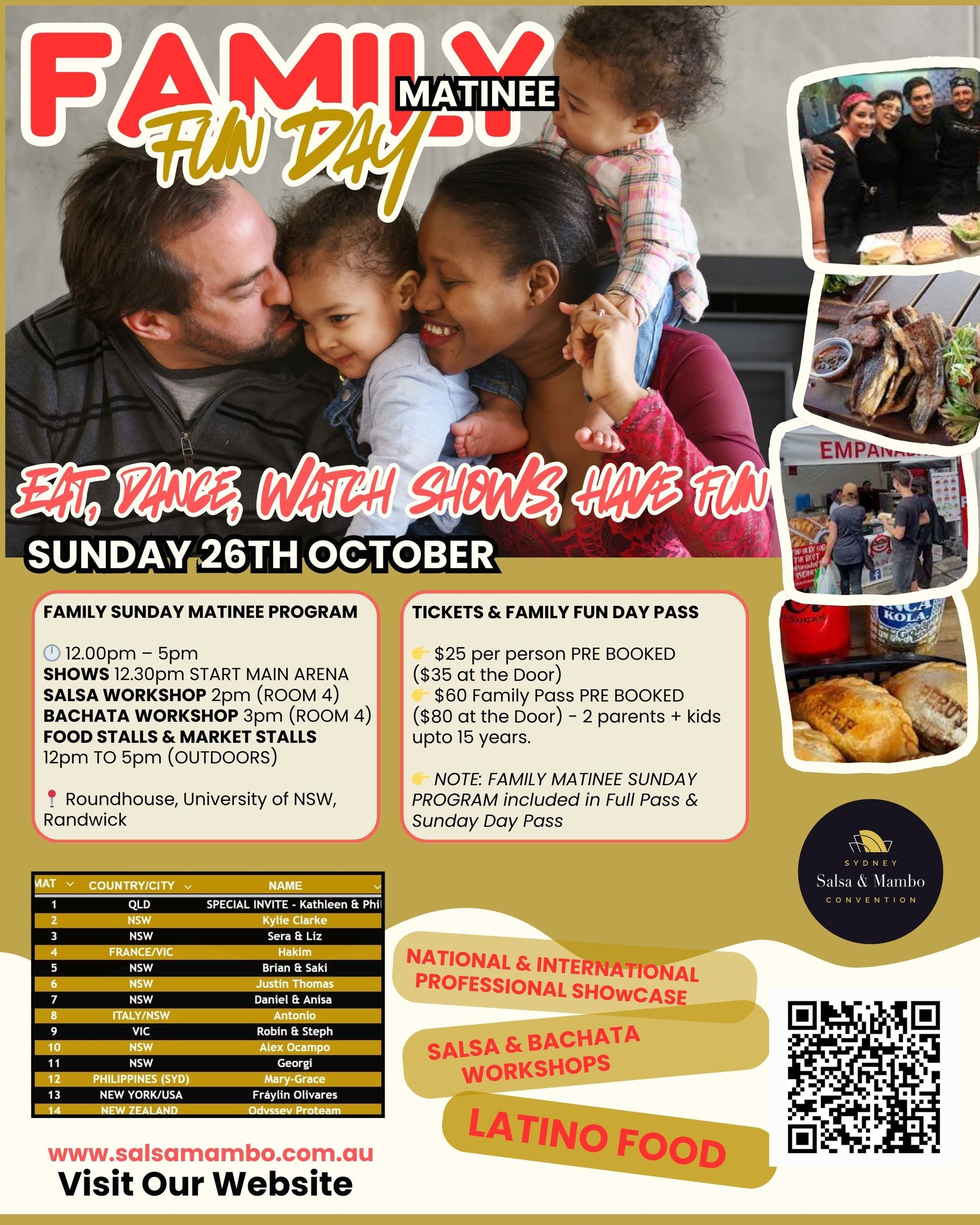 Latin Fiesta - Family Sunday at the Sydney Salsa Mambo