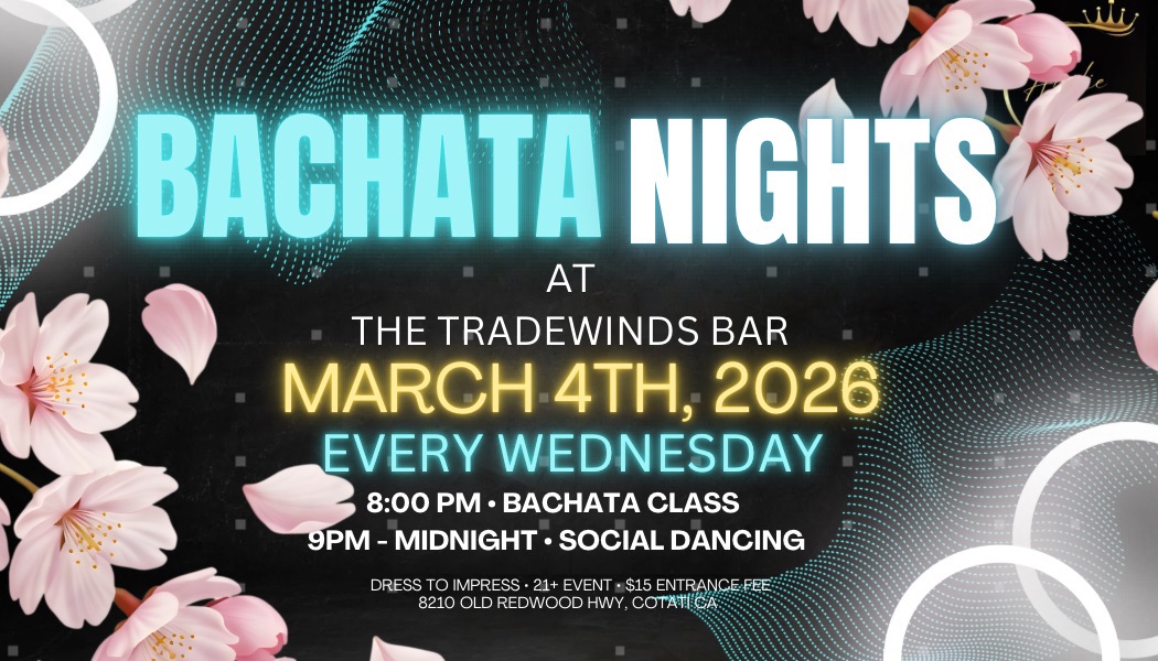 BACHATA NIGHT @ TRADEWINDS BAR!