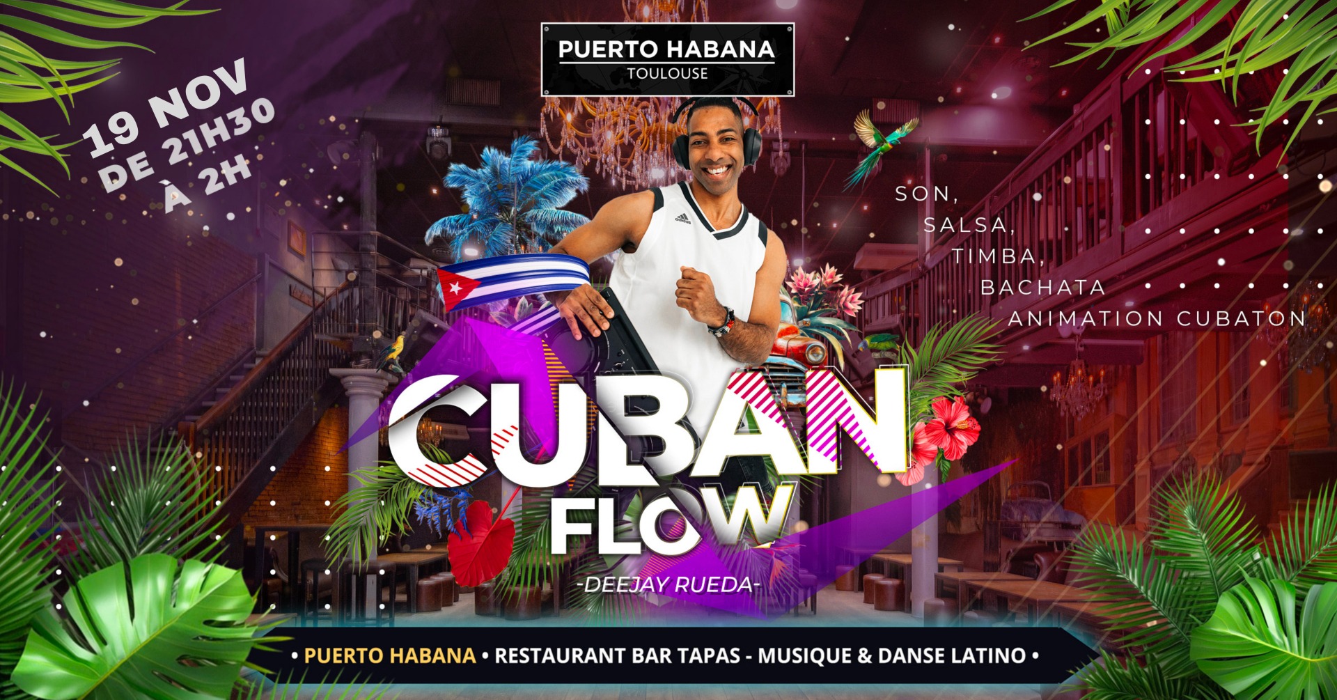 SOIRÉE CUBAN FLOW 21 MAI TOULOUSE