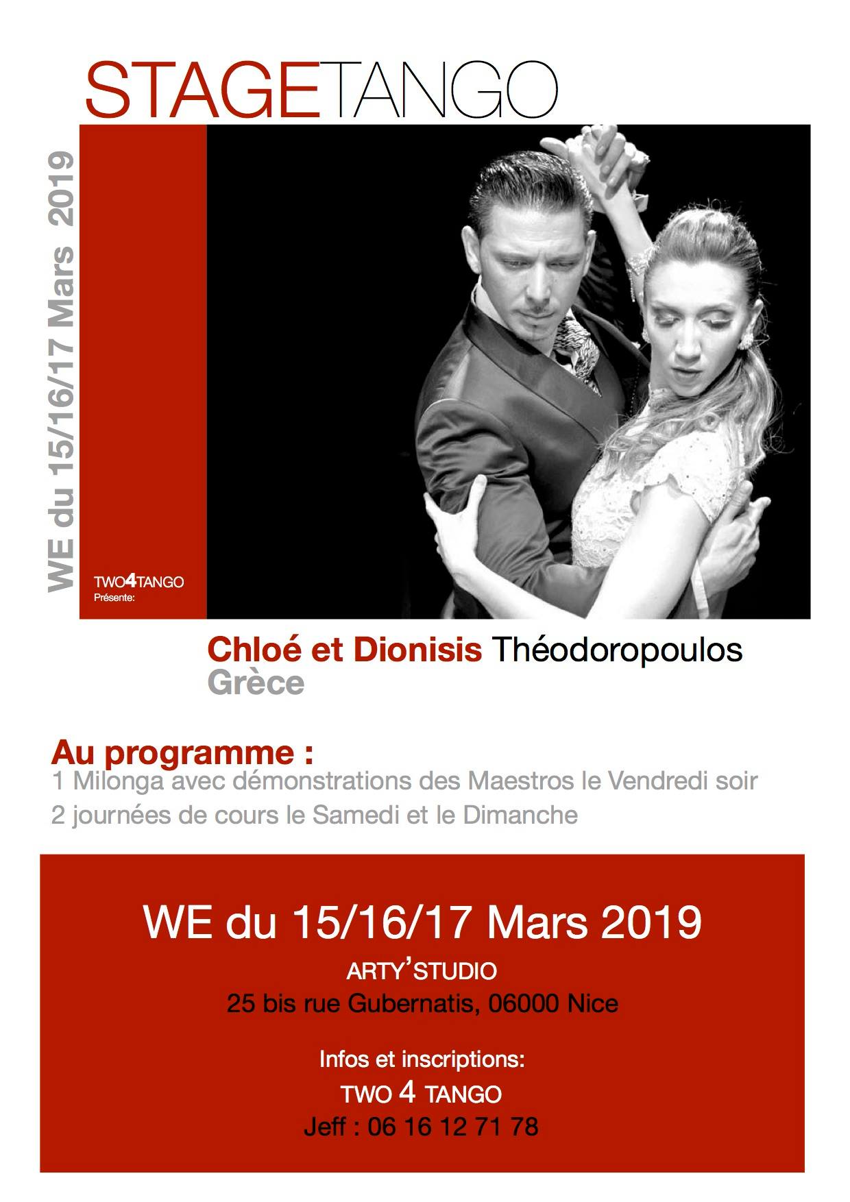 Stage Tango avec Chloé & Dionisis Théodoropoulos