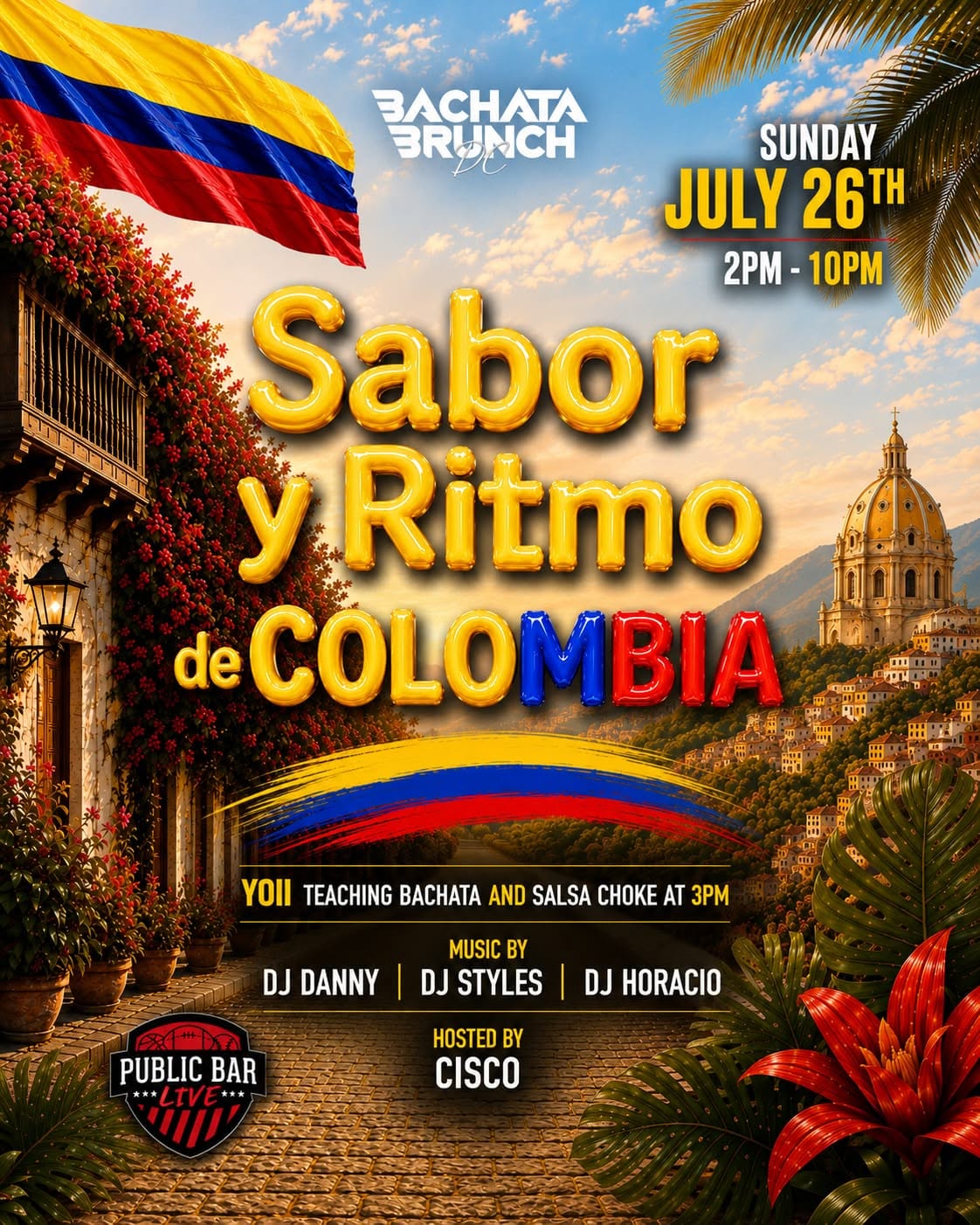 Bachata Brunch Sundays " Sabor y Ritmo de Colombia "