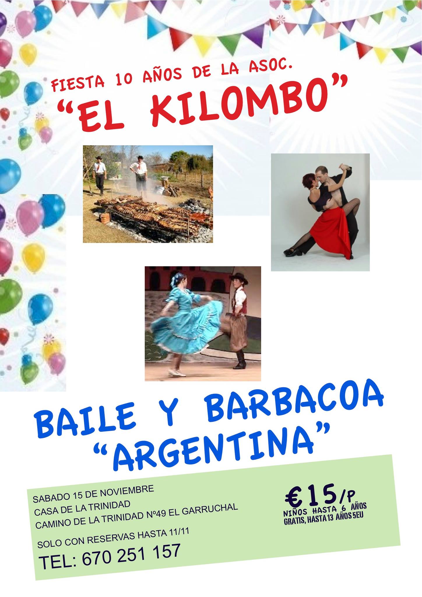 FIESTA ANIVERSARIO-Asoc."EL KILOMBO"