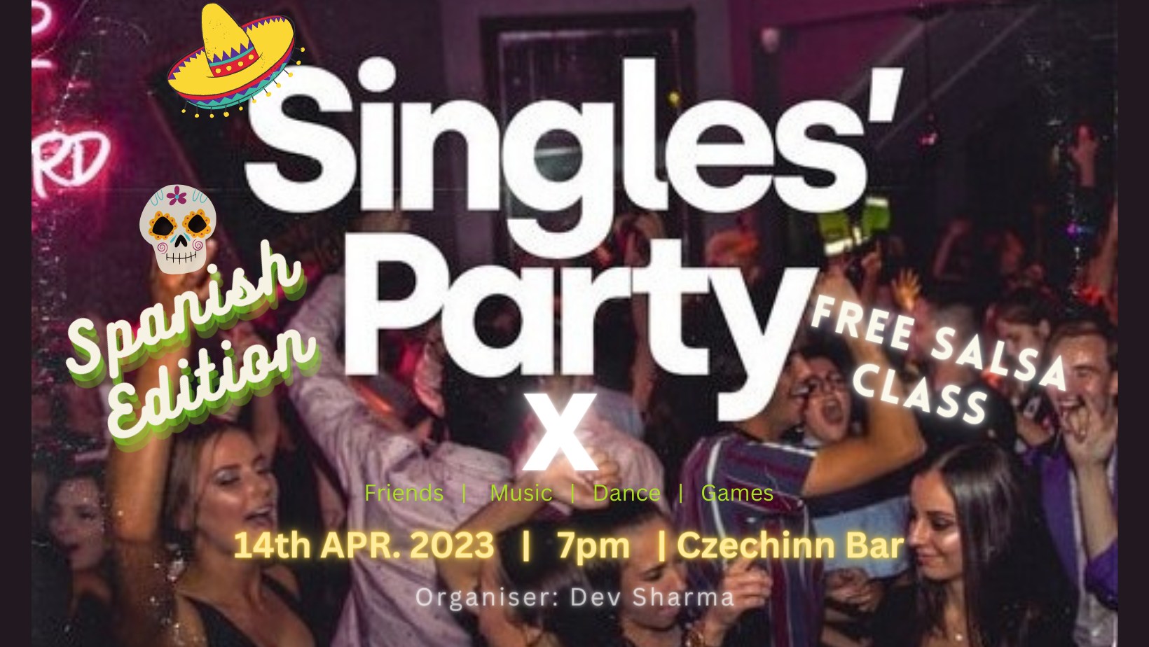 Singles Party-X (Free Salsa Dance Class🇪🇦)