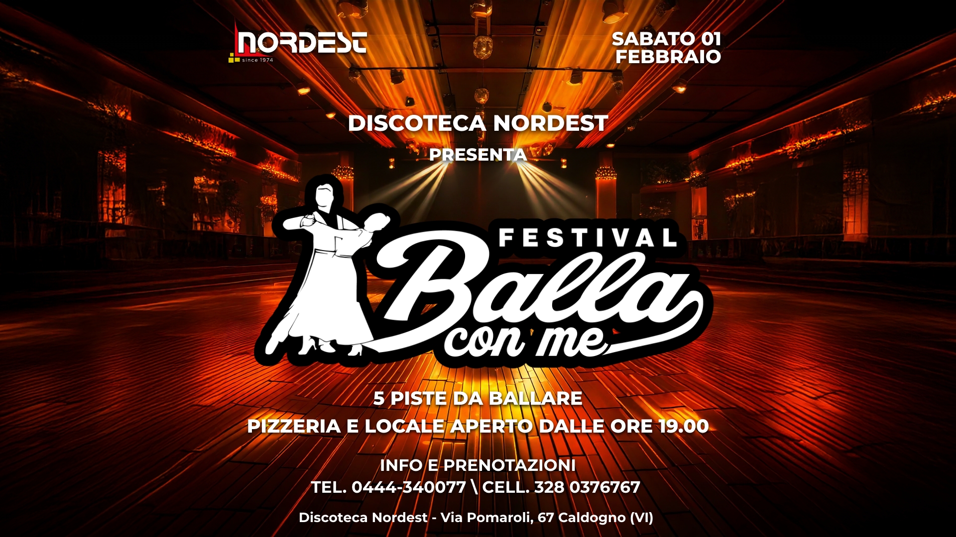 ๐ ๐๐๐๐๐ ๐๐จ๐ง ๐๐!๐บ Il Festival per chi ama ballare alla Discoteca Nordest - Caldogno (Vi)