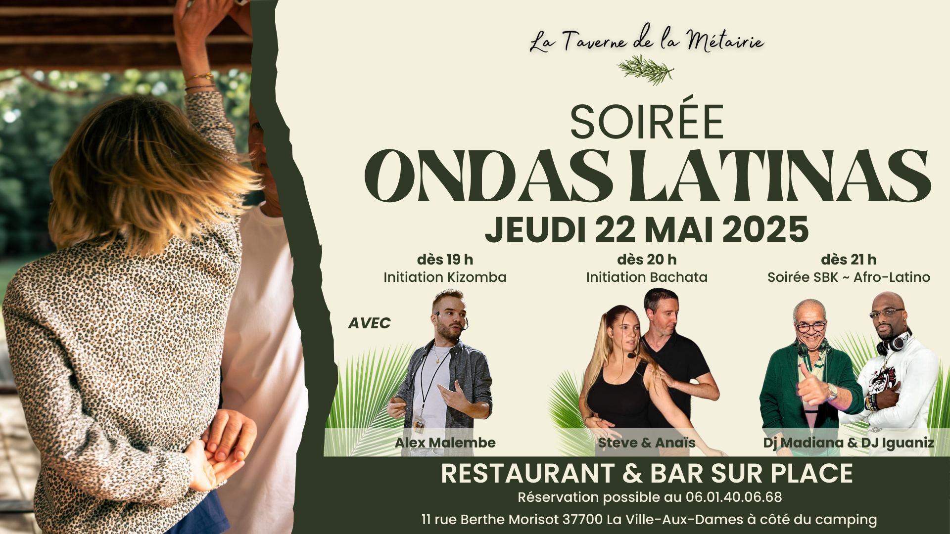 🌴 ONDAS LATINAS Soirée Danses Afro-Latinos à La Taverne 💃