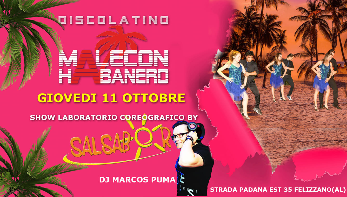 Giovedi 11 Ottobre @show Salsabor