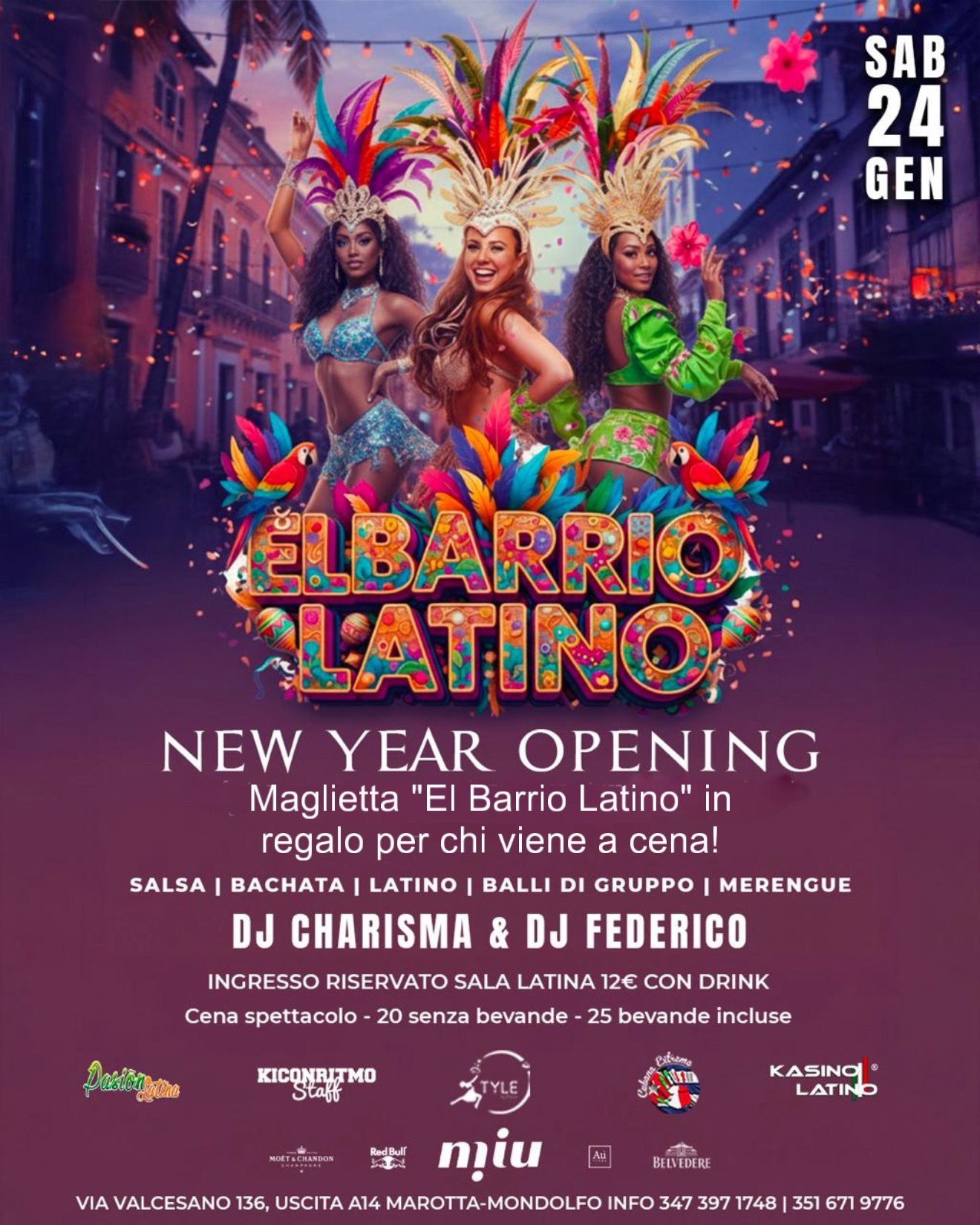 White Room β’ EL BARRIO LATINO β’ Sab 24.01
