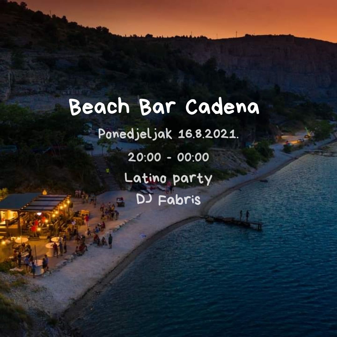 Latino party Beach Bar Cadena