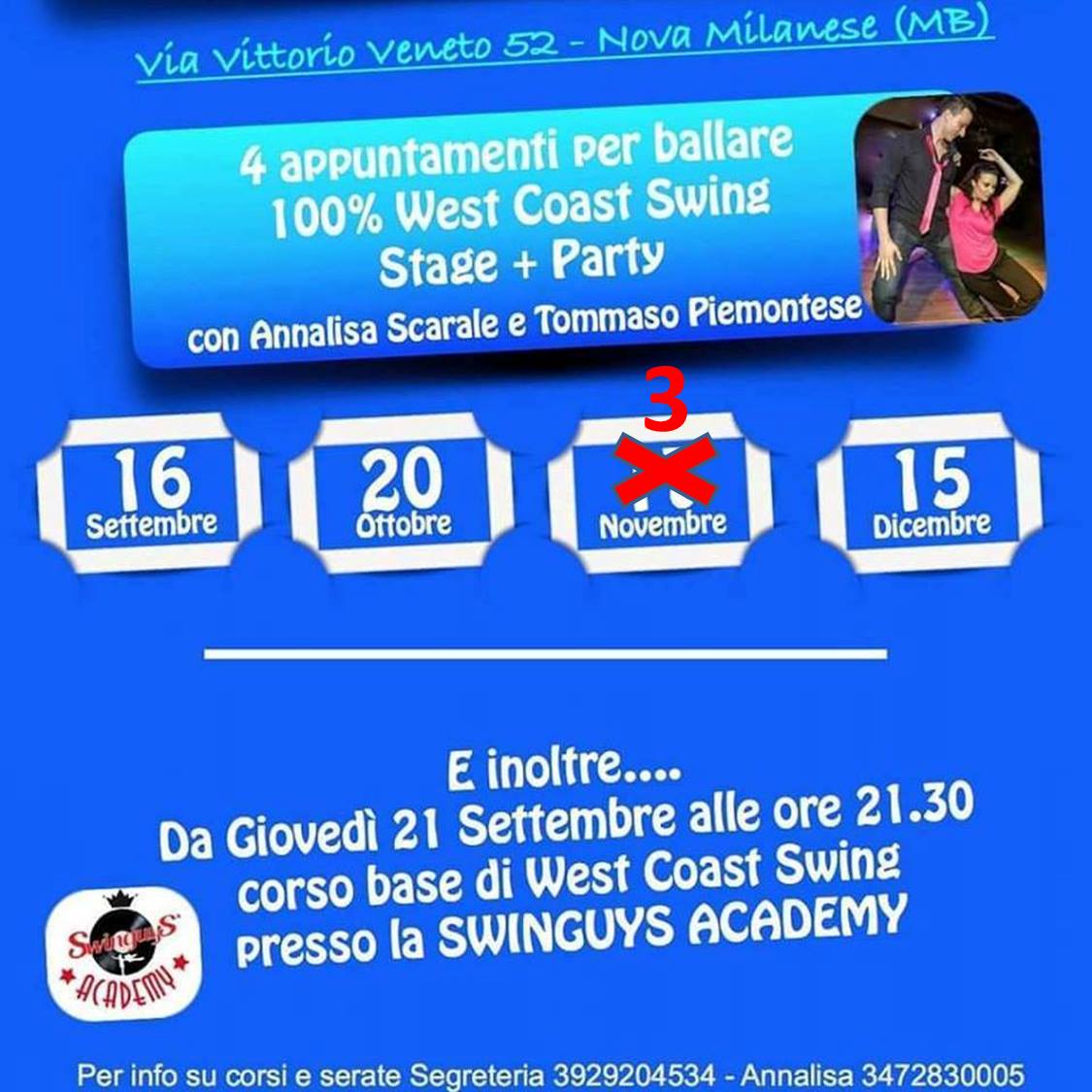 Milano West Coast Swing Stage + Party