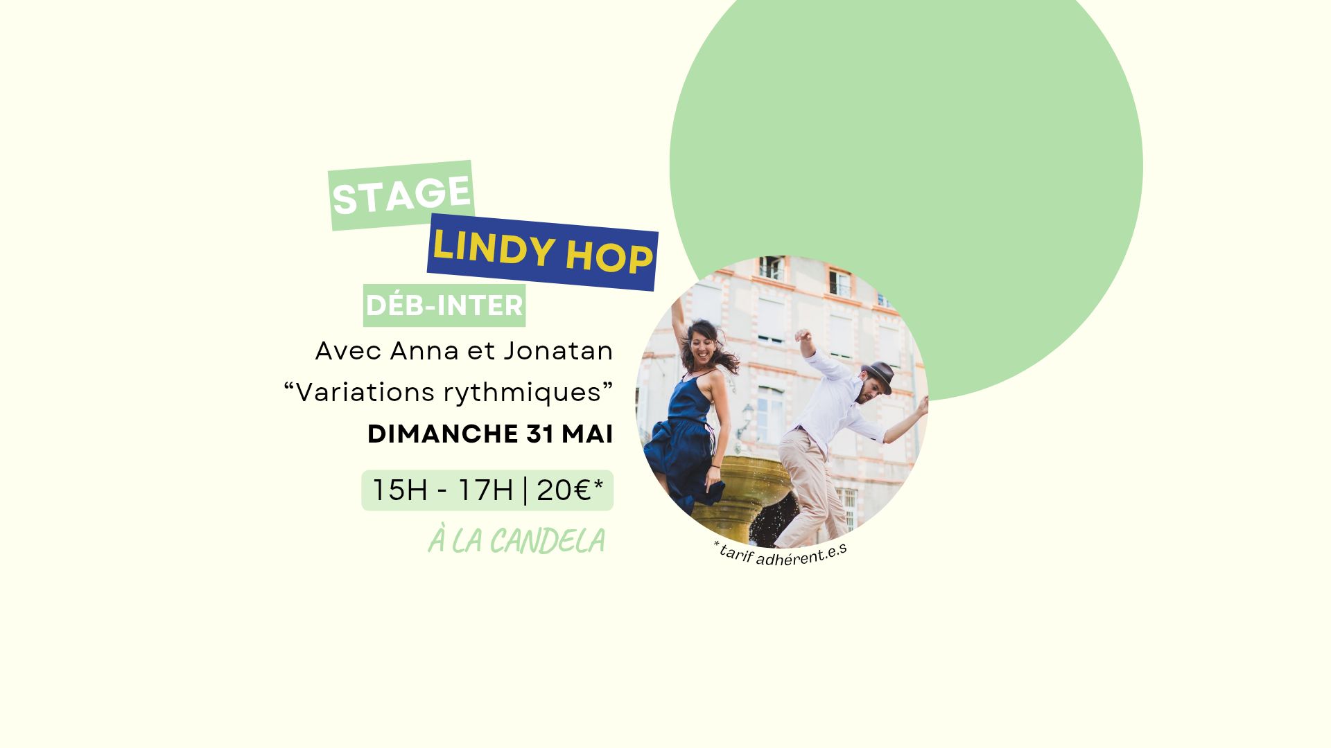 STAGE de LINDY HOP - ✨Variations rythmiques ✨