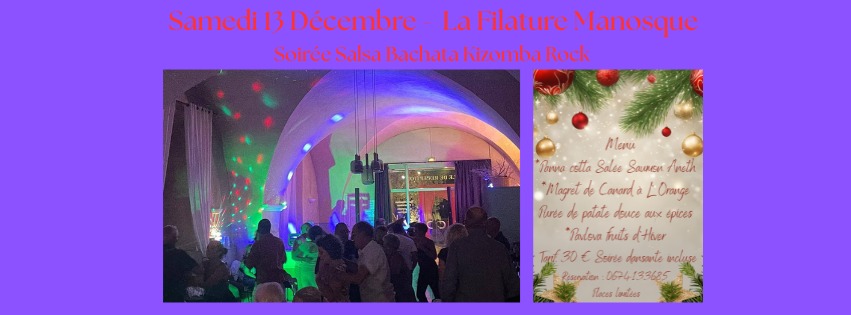 Soiréé Salsa Bachata Kizomba Rock " Spécial Fête de Fin d'année "
