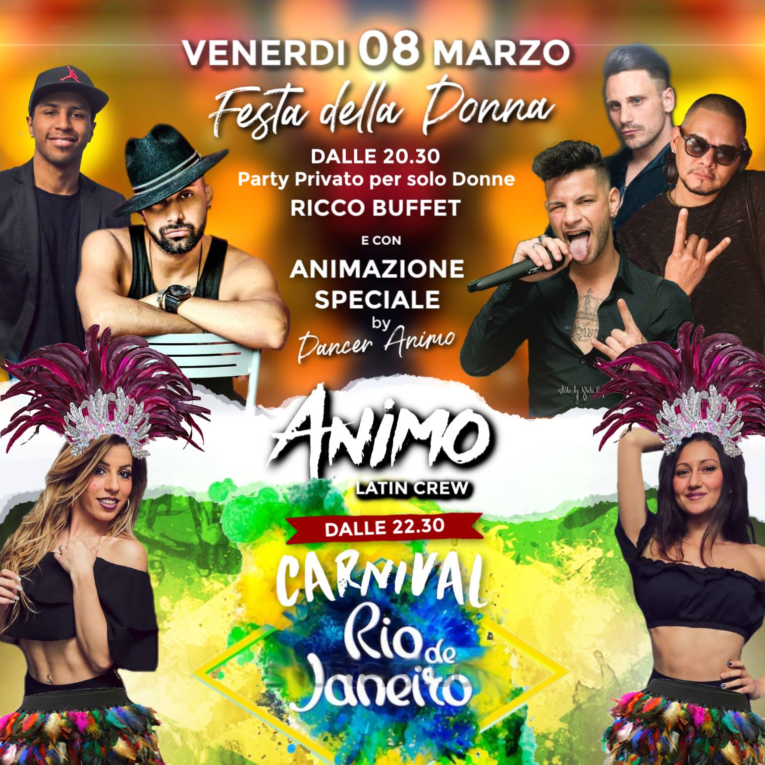 IL Venerdi Latino . Festa della Donna + Carnival Party