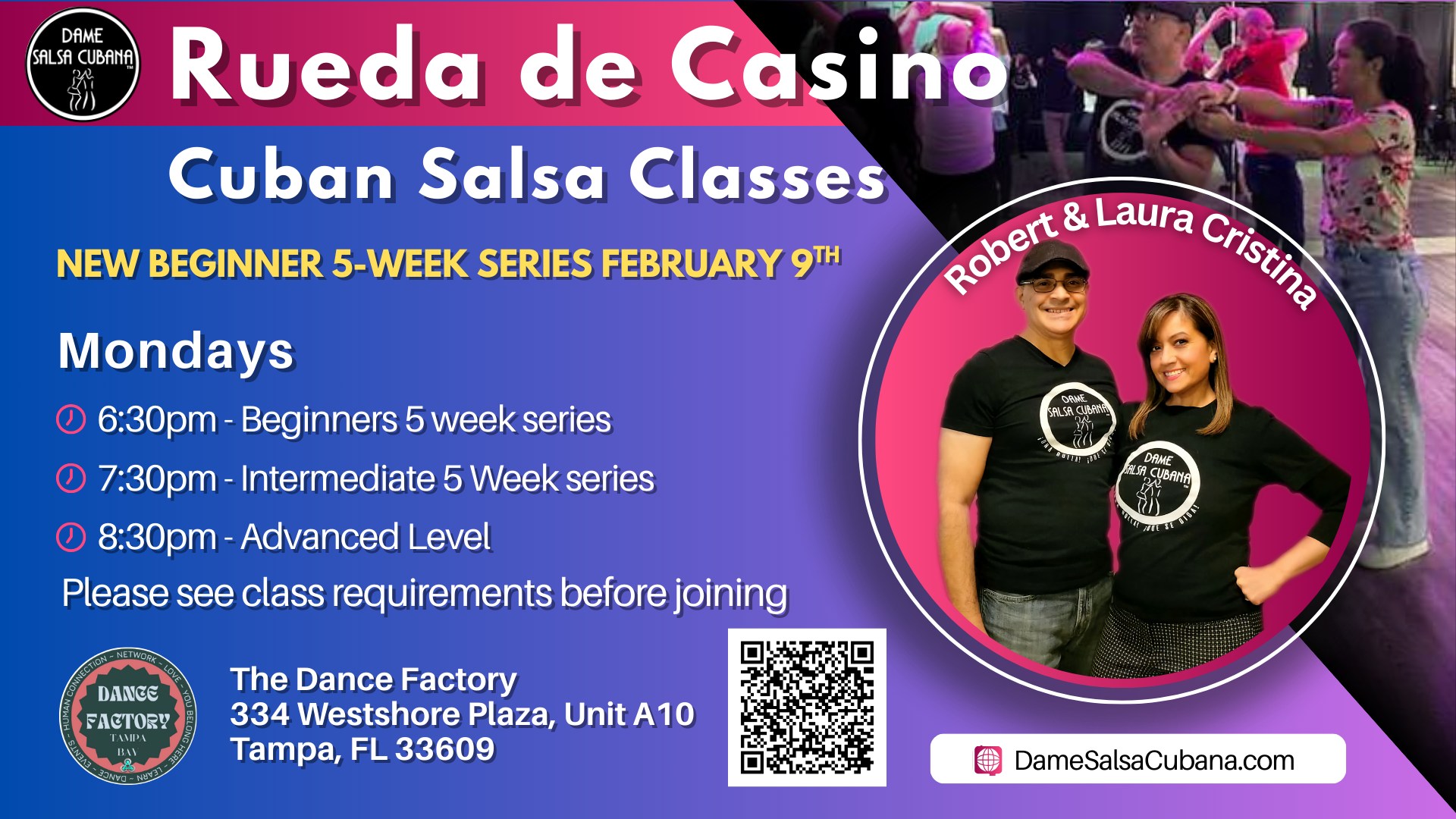 Rueda de Casino: Cuban Salsa Classes!
