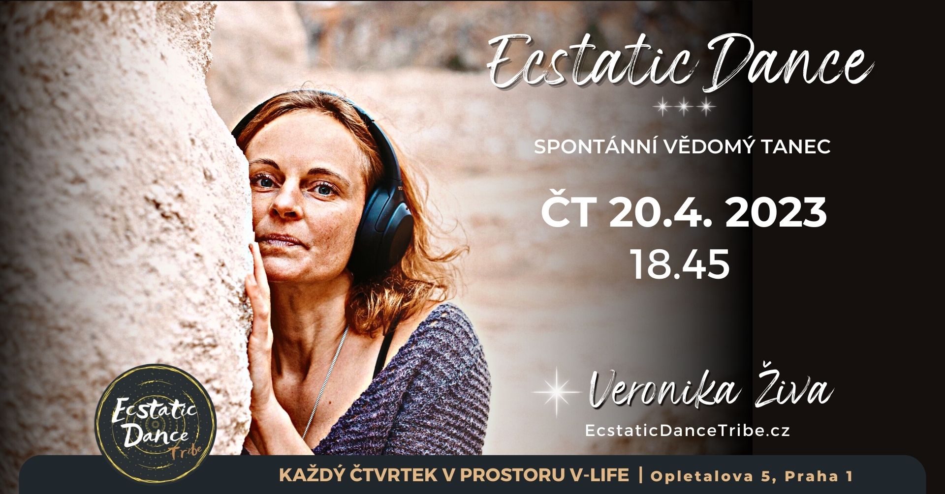 VERONIKA ŽIVA Ecstatic Dance 20.4. V-Life Praha