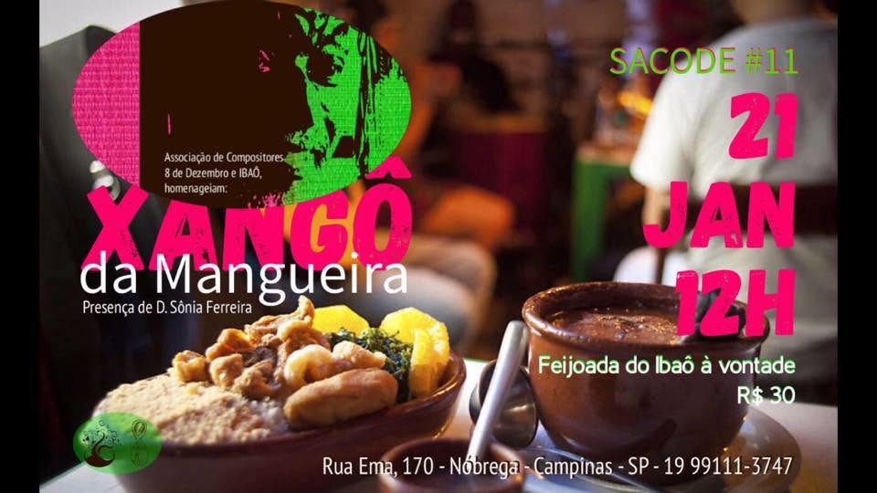 Sacode homenageia Xangô da Mangueira