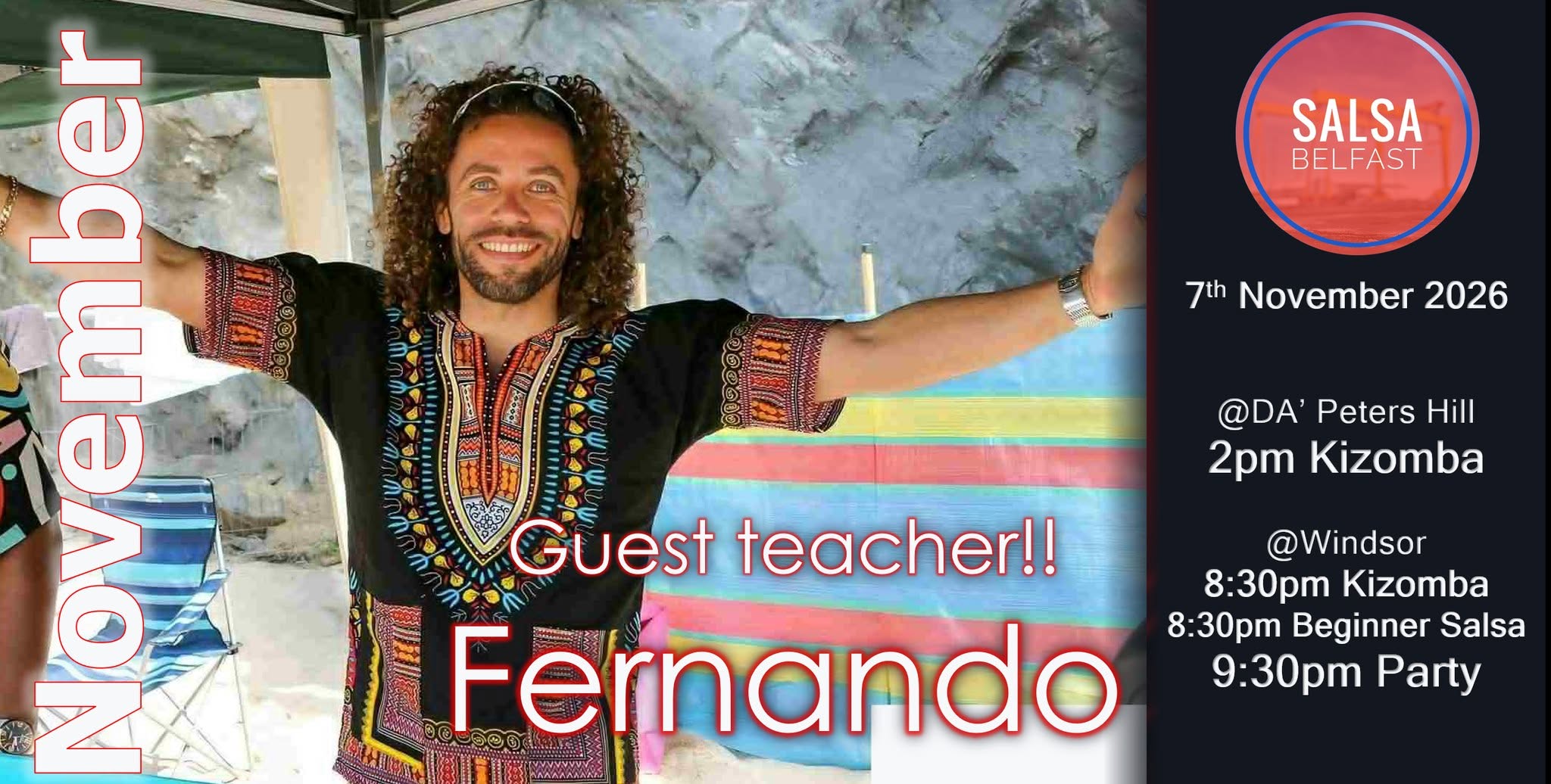 Windsor Salsa & Kizomba Party (Nov 2026) ft Fernando