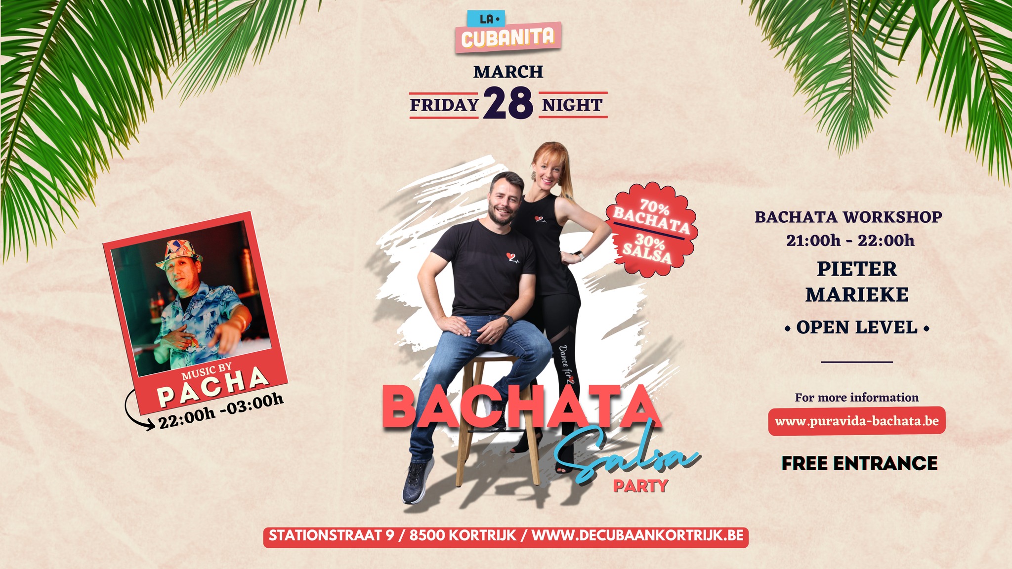 π₯ BACHATA & SALSA PARTY LA CUBANITA π₯