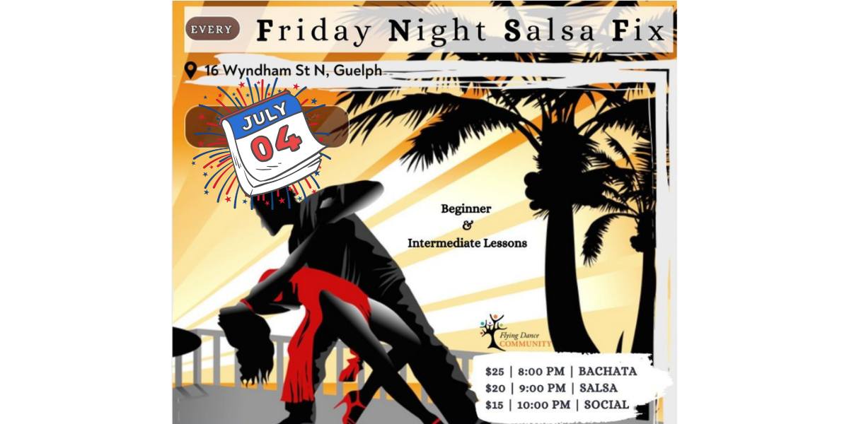 Friday Night Salsa Fix, Flying Dance Studio, Guelph