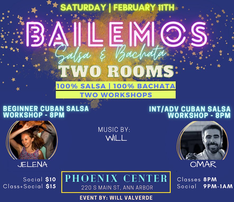 BAILEMOS Social Night - 100% Salsa & 100% Bachata