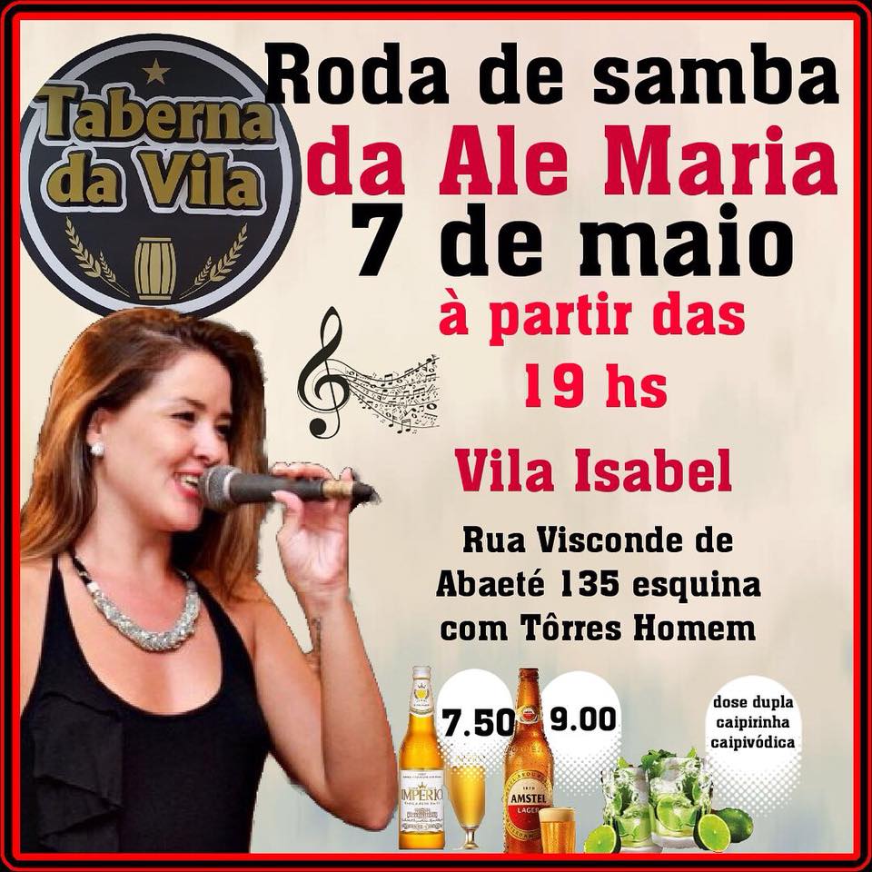 Roda de Samba da Ale Maria na Taberna da Vila