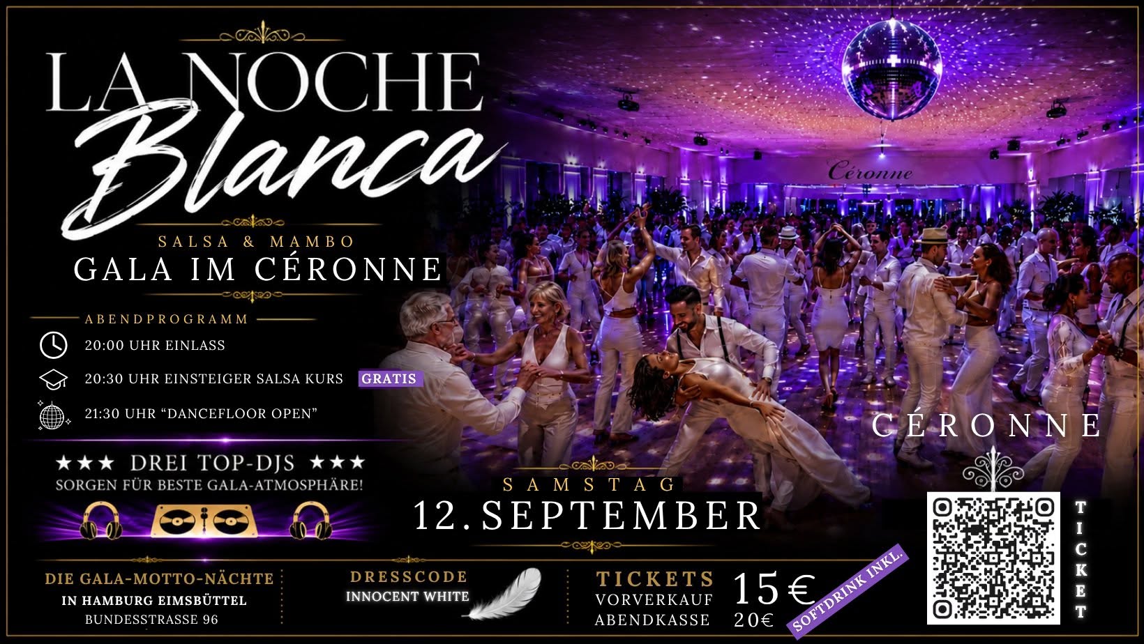 La Noche Blanca - Salsa & Mambo Gala-Nacht