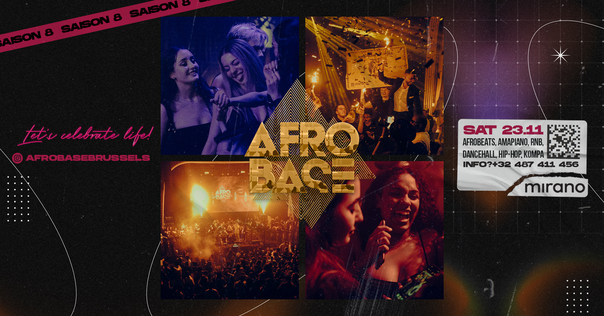 Afrobase • SAT 23.11 • MIRANO Brussels!