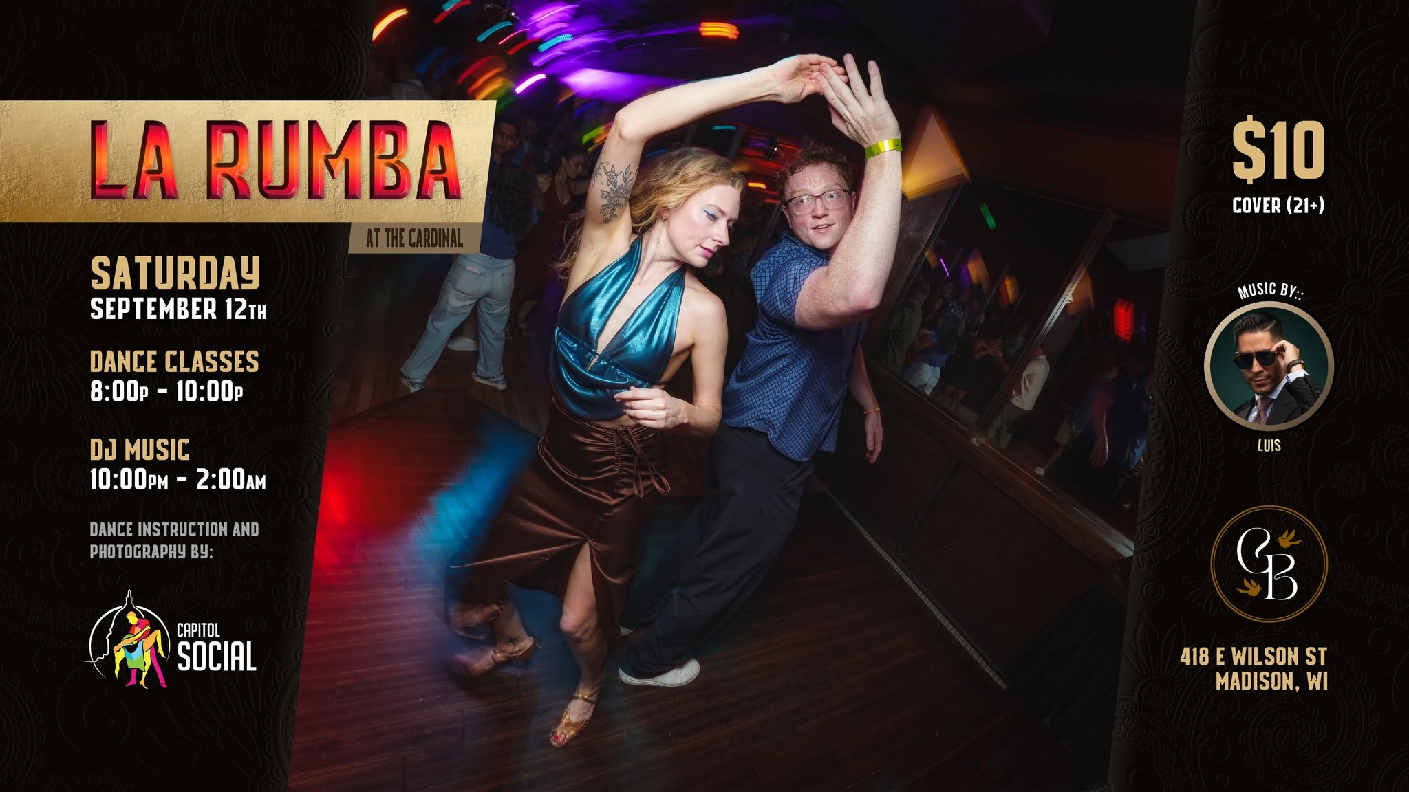 LA RUMBA at The Cardinal (SATURDAY 9 12 26)