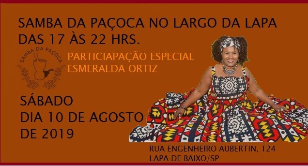 Samba da Paçoca no Largo da Lapa com Esmeralda Ortiz