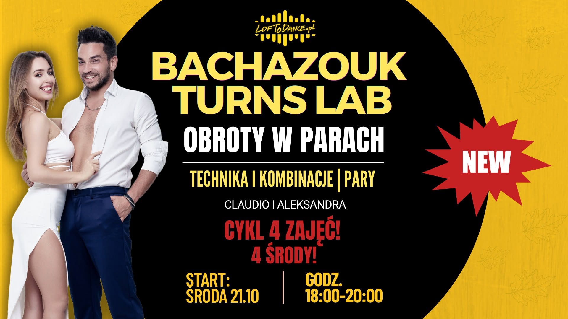 BACHAZOUK TURNS LAB - Cykl 4 zajęć z Claudio i Aleksandrą w Loftodance!