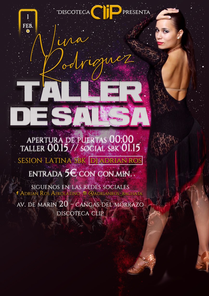 Taller de Salsa con Nina Rodriguez - Discoteca Clip