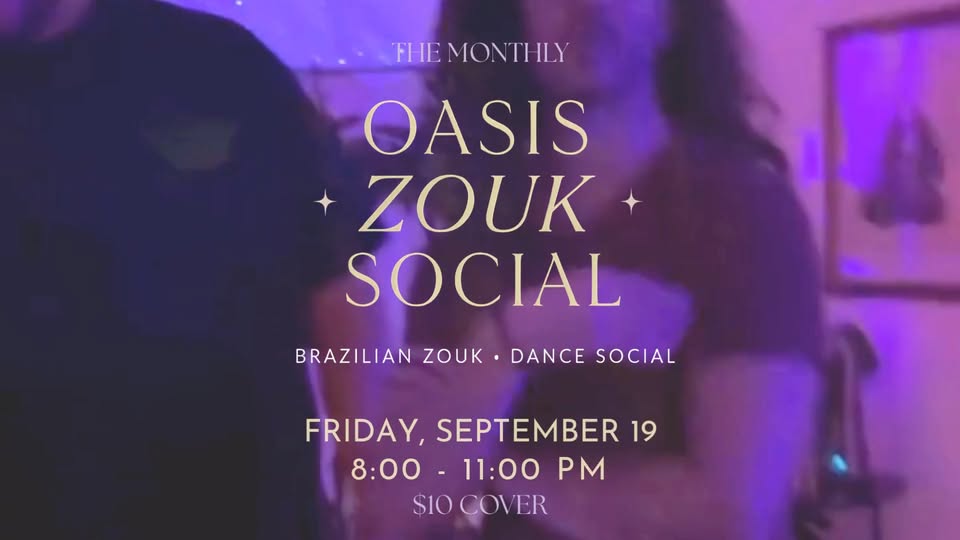 Oasis Zouk Social - September Edition + 7pm Candlelit Yoga Opener