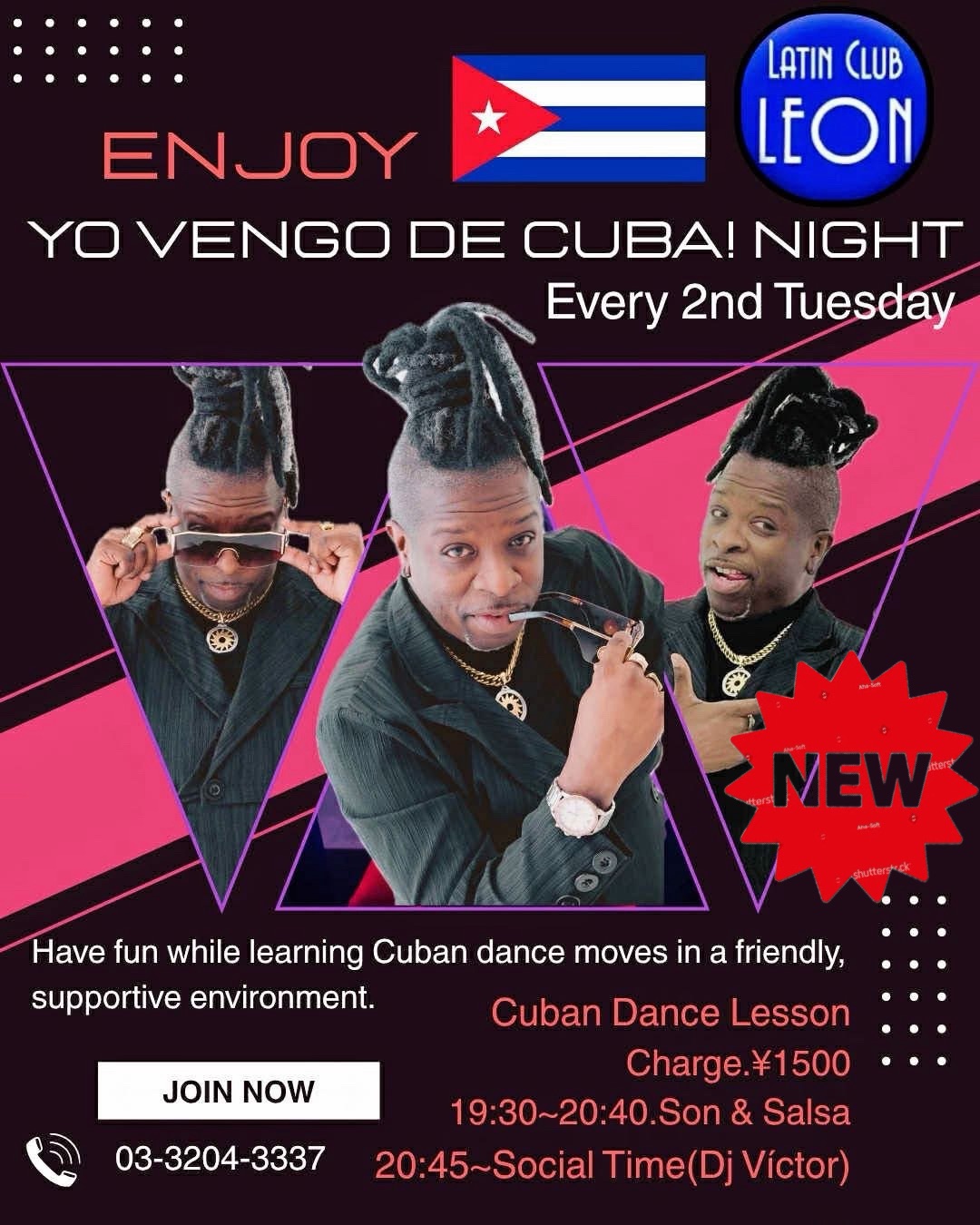【NEW】 VictorのSON & SALSA LESSON *YO VENGO DE CUBA HIGHT*