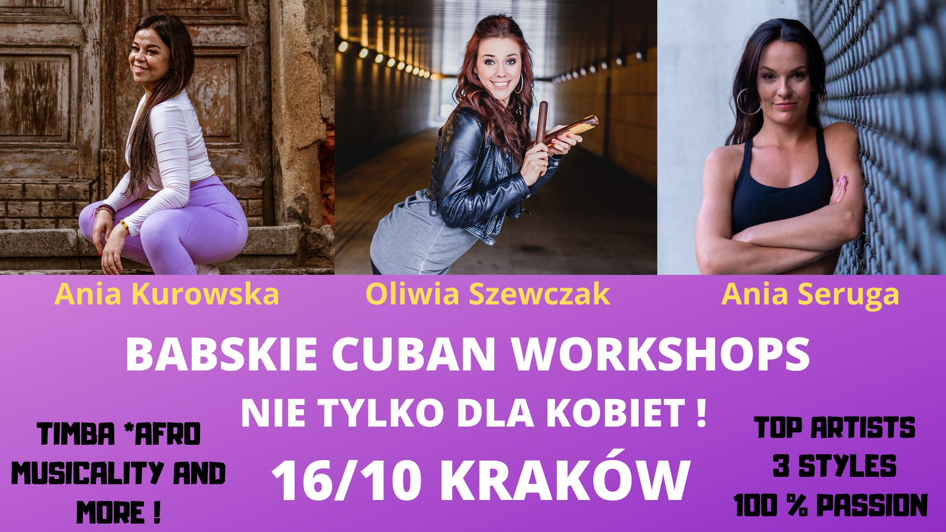 BABSKIE CUBAN WORKSHOPS NIE TYLKO DLA KOBIET 16 10 KRAKÓW